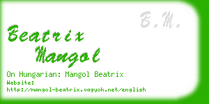 beatrix mangol business card